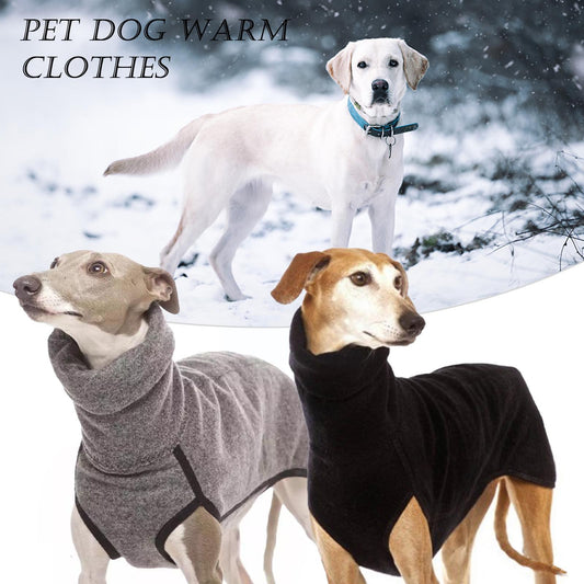 Winter Warm Dog Coat High Collar Pet Clothes For Large Dog Jumpsuit Soft Big Dogs Clothing Elastic Dog Sweaters S-5XL P1Z0