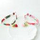 Cute cartoon fashion cat collar adjustable clock dog collar summer strawberry pineapple pet collar kitten and puppy decoration