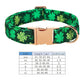 Unique Style Paws st partick Day Dog Collar with Bow Clover Green Shamrock Pet Collar Flower Dog Collar Large Medium Small Dog