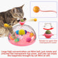 Funny Cat Windmill Toys Interesting Turntable for Kitten Pets Interactive Educational Toy with Luminous Ball Catnip Cat Product